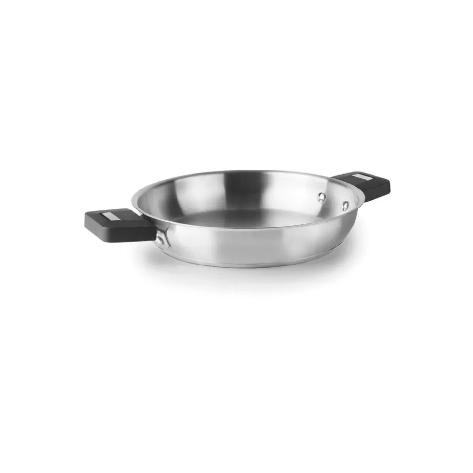 Sartén de acero inoxidable, sin mango, combi, 28 cm - Lacor
