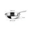 Sartén de acero inoxidable, trichef, 26 cm - Lacor