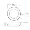 Sartén para barbacoa de acero inoxidable, 28 cm - Ibili