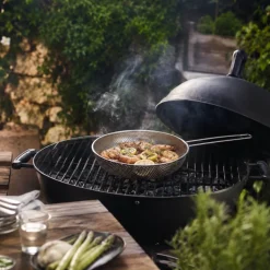 Sartén para barbacoa de acero inoxidable, 28 cm - Ibili