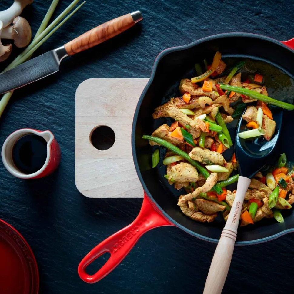 Sartén skillet de hierro fundido, 26 cm, color cereza - Le Creuset