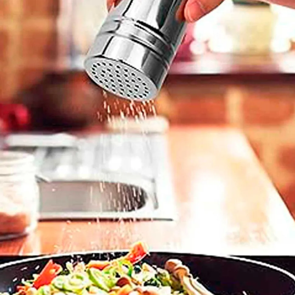 Sazonador de acero inoxidable con orificios grandes - Lacor