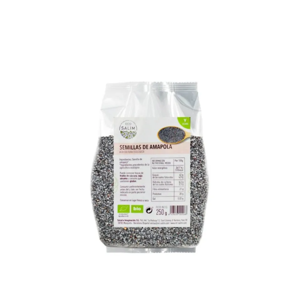 Semillas azules de amapola ecológicas, 250 g - Eco Salim
