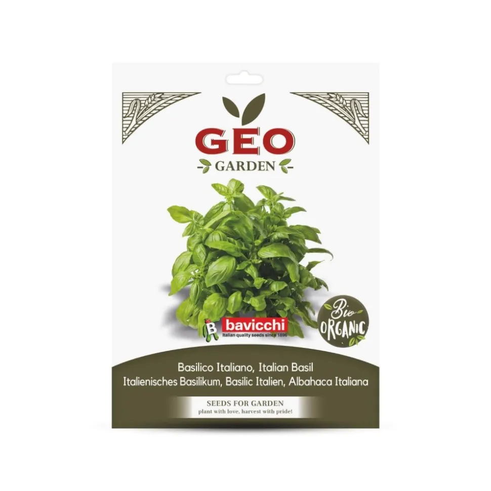 Semillas de albahaca Italiana ecológicas, 3 g - Bavicchi GEO