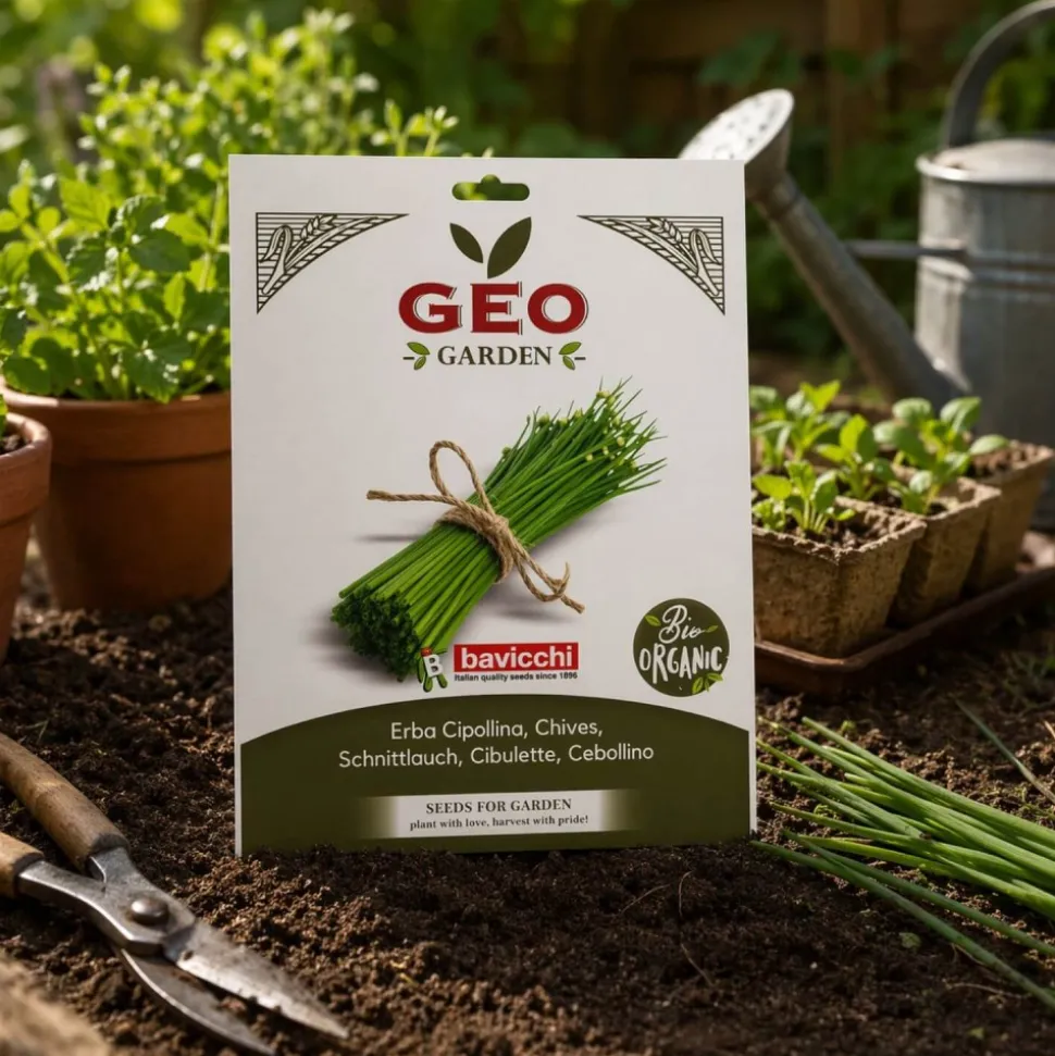 Semillas de cebollino ecológicas, 2 g - Bavicchi GEO