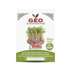Semillas de colinabo Delicadeza azul para microgreens ecológicas, 15 g - Bavicchi GEO