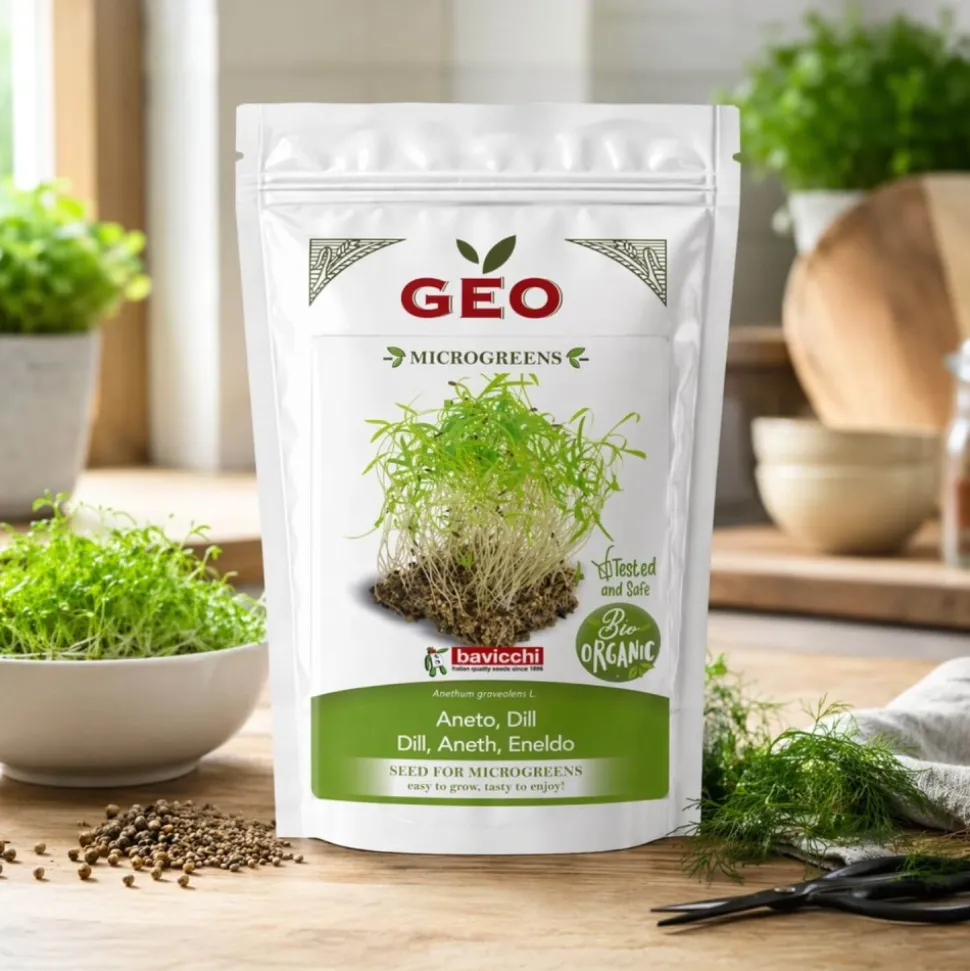 Semillas de eneldo para microgreens ecológicas, 150 g - Bavicchi GEO