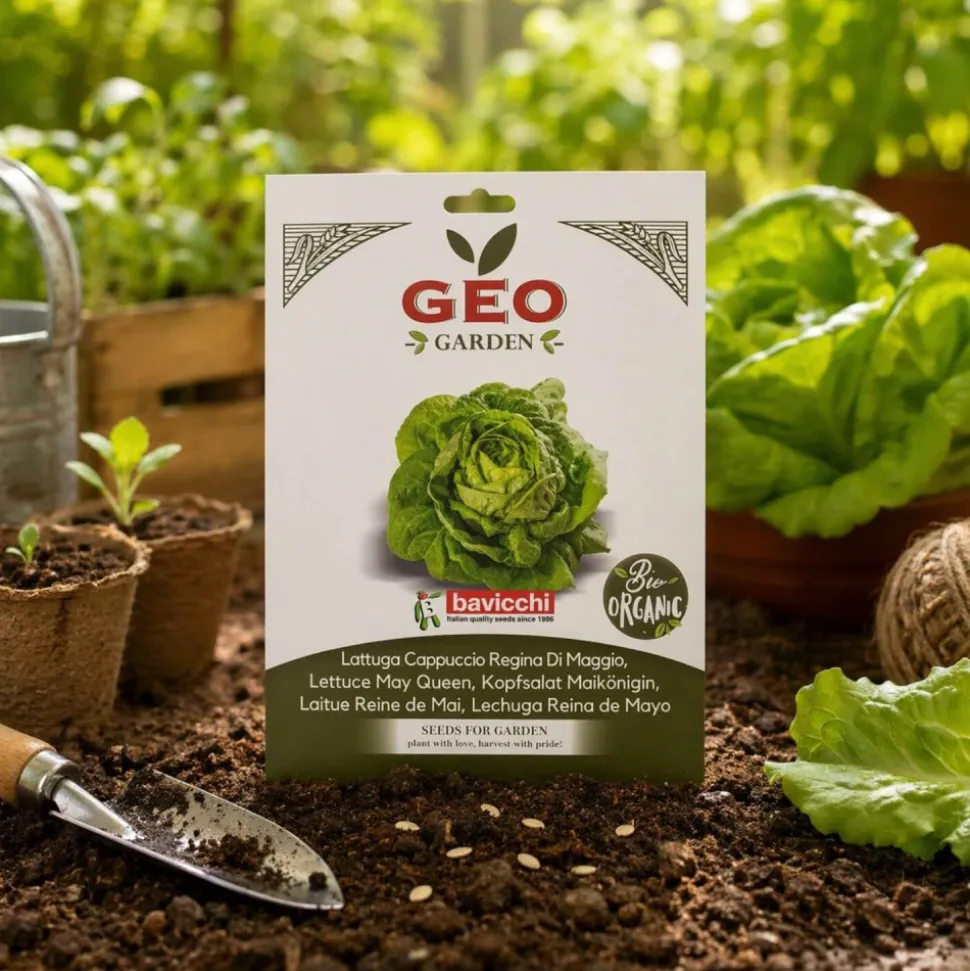Semillas de lechuga Reina de mayo ecológicas, 3 g - Bavicchi GEO