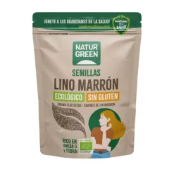 Semillas de lino marrón ecológicas, 500 g - Naturgreen