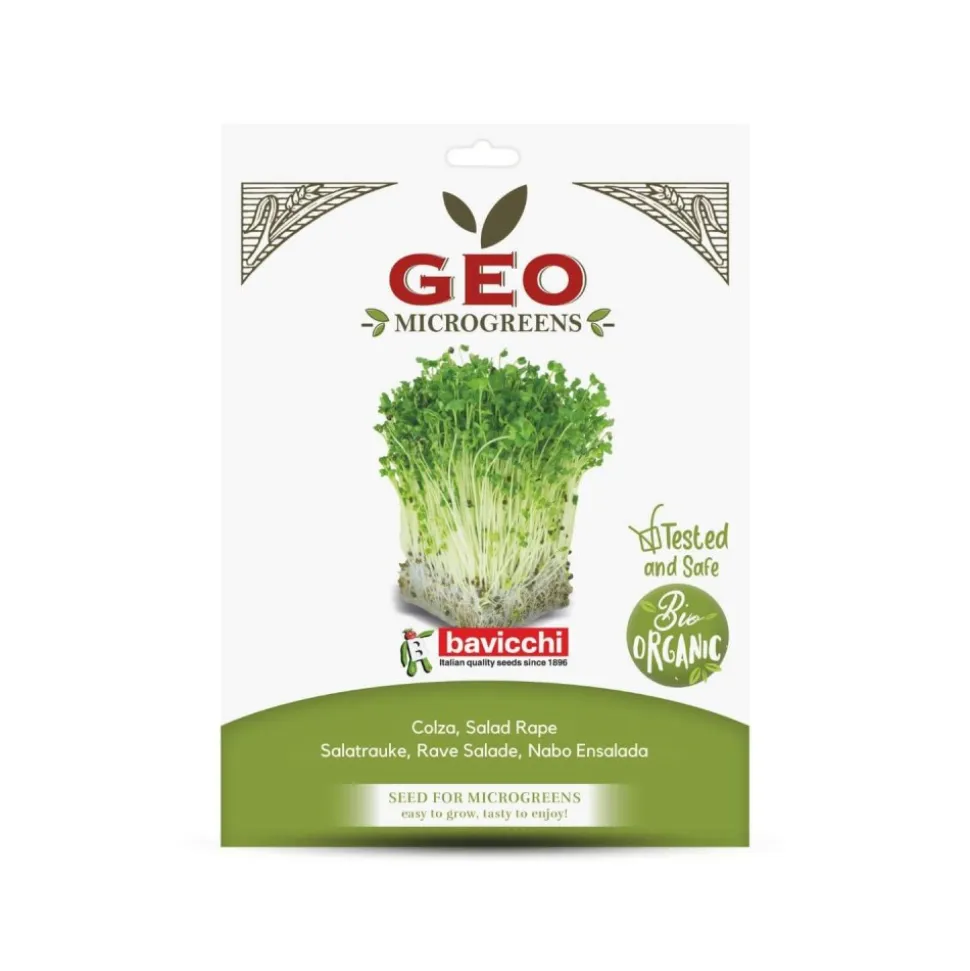 Semillas de nabo para microgreens ecológicas, 50 g - Bavicchi GEO