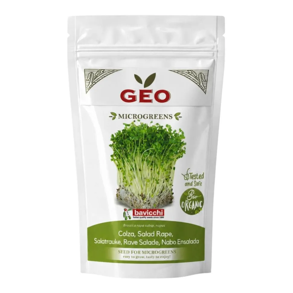 Semillas de nabo para microgreens ecológicas, 500 g - Bavicchi GEO
