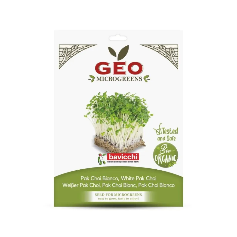 Semillas de Pak Choi blanco para microgreens ecológicas, 15 g - Bavicchi GEO