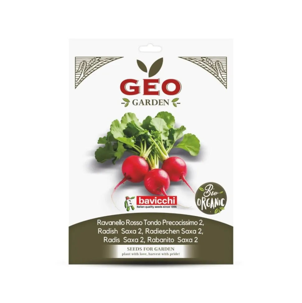 Semillas de rábano rojo ecológicas, 5 g - Bavicchi GEO