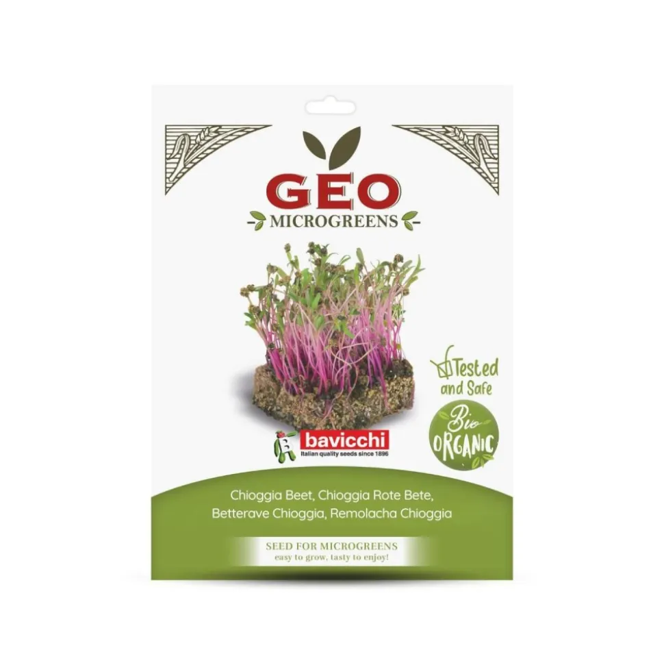 Semillas de remolacha Chioggia para microgreens ecológicas, 15 g - Bavicchi GEO