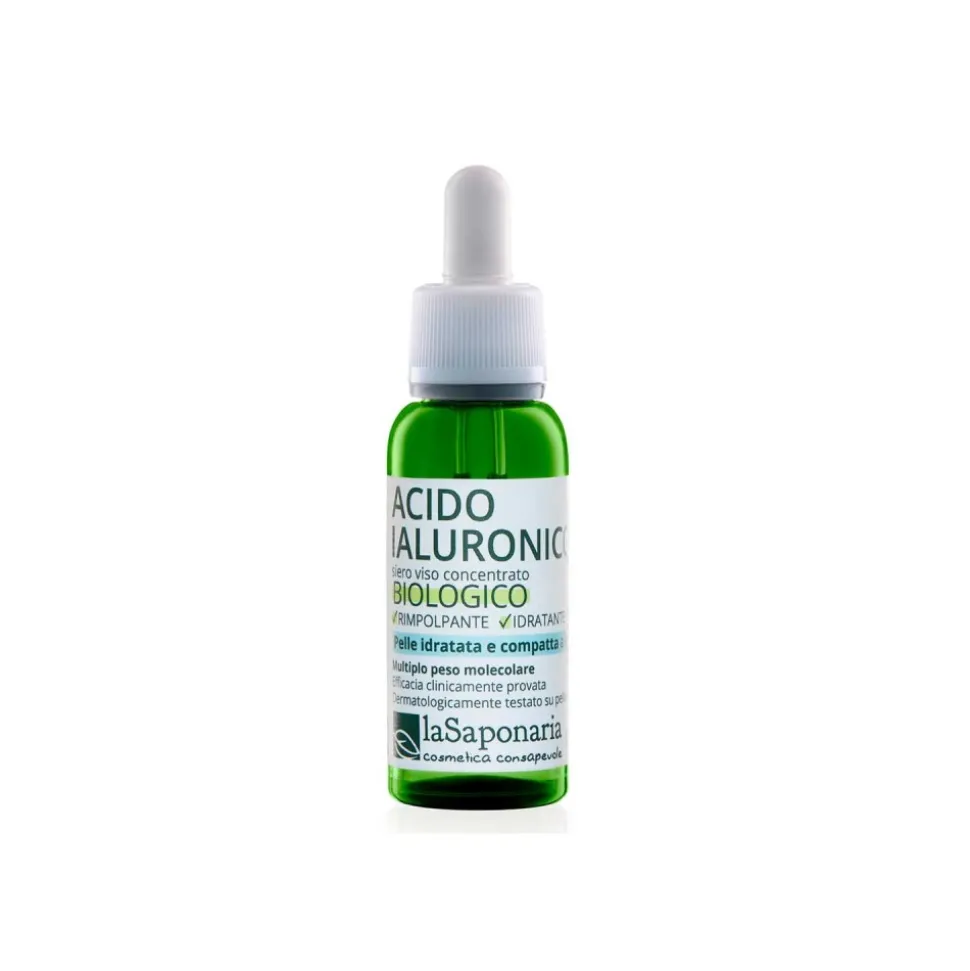Serum facial hidratante y redensificante de ácido hialurónico de 4 pesos moleculares, ecológico - La Saponaria