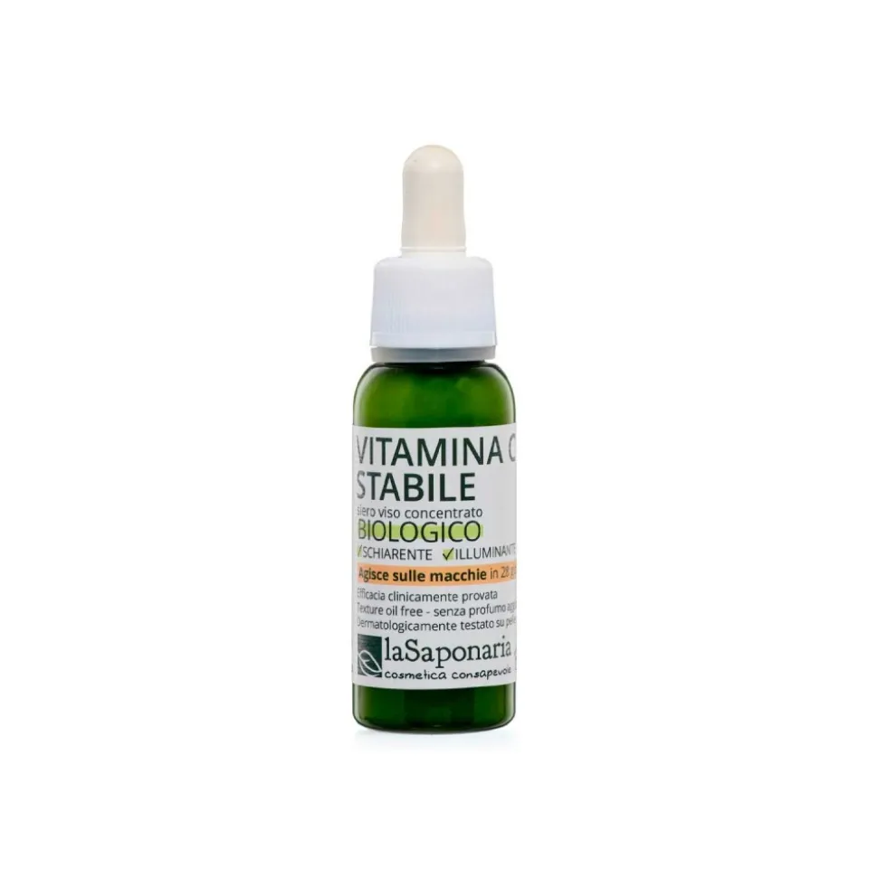 Serum facial iluminador y antioxidante de vitamina C estable, ecológico - La Saponaria