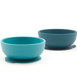 Set de 2 boles con ventosa para bebé, color azul y turquesa - Ekobo
