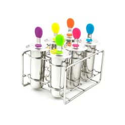 Set de 6 moldes de cono para helados de acero inoxidable - Joli monde