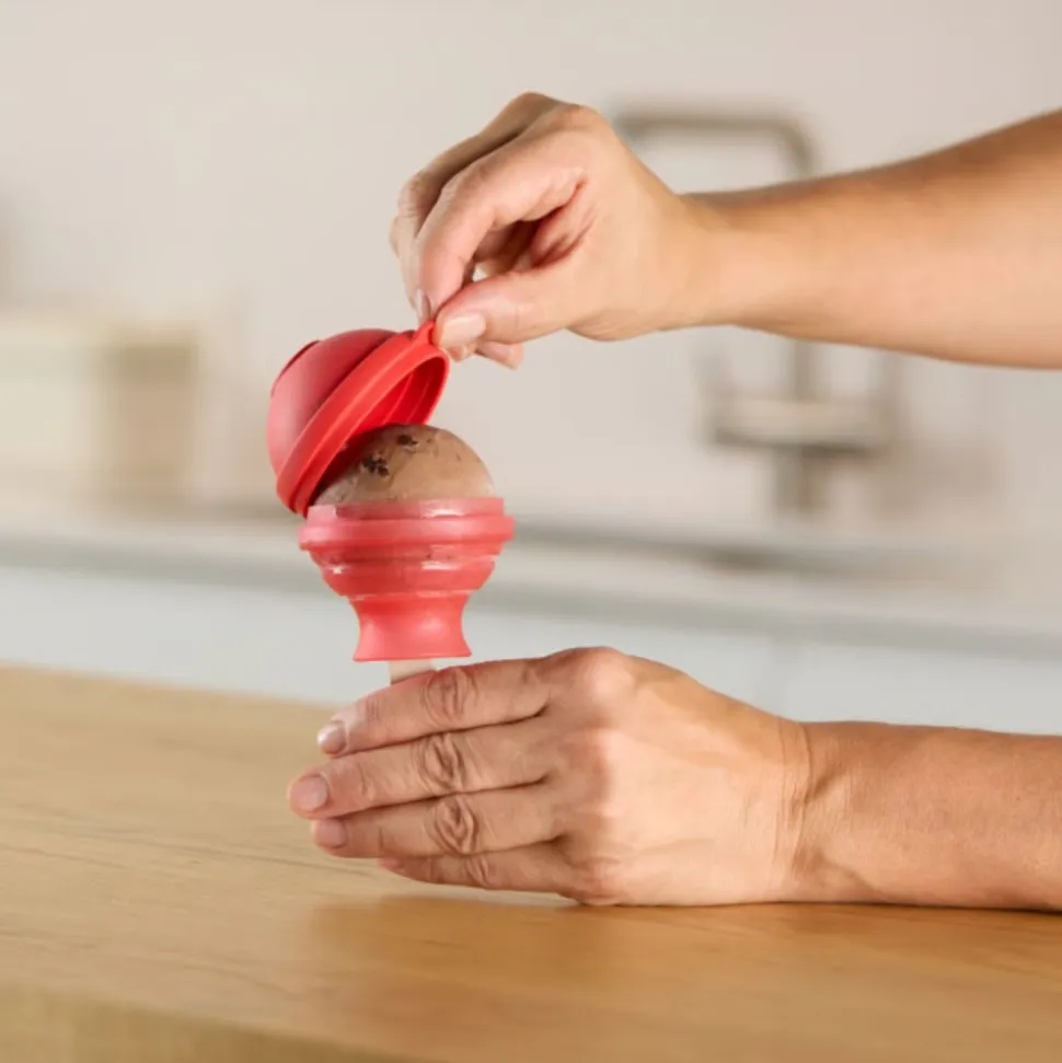 Set de 4 moldes para helados - Piruleta