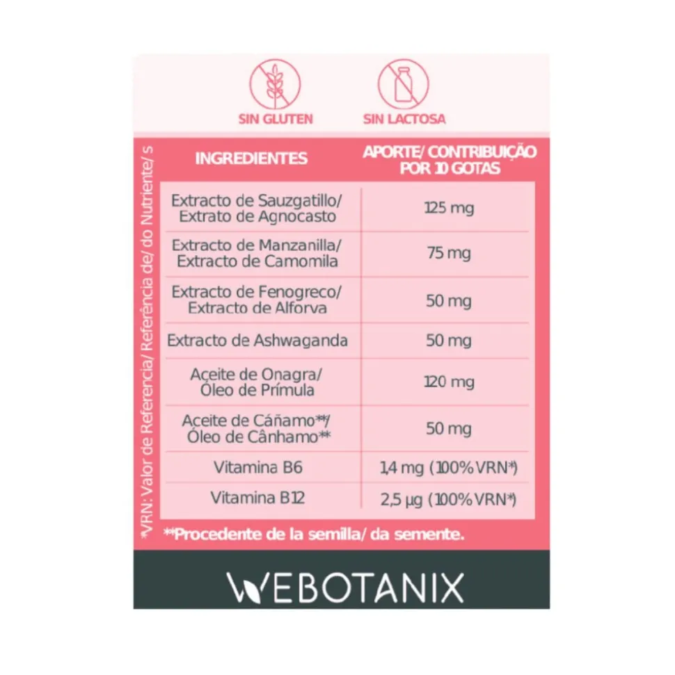 Síndrome premenstrual Remedy en gotas, 30 ml - Webotanix