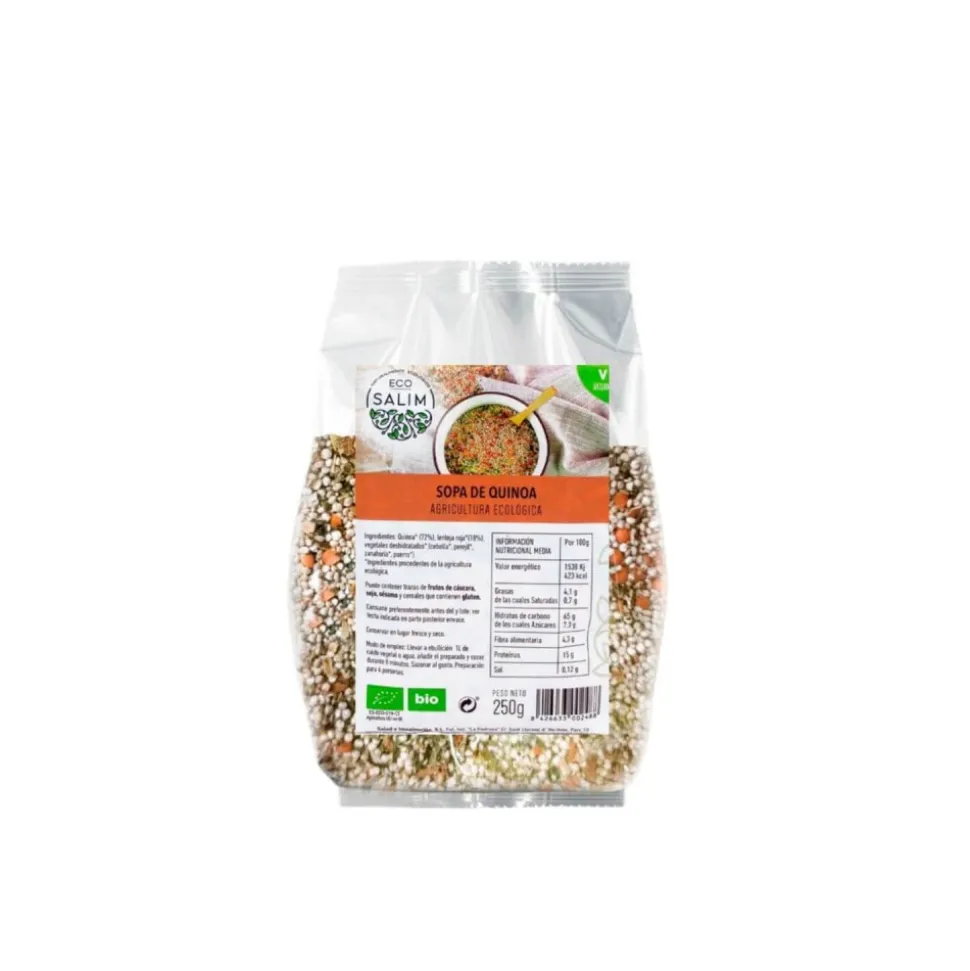 Sopa instantánea de quinoa, ecológica - Eco Salim