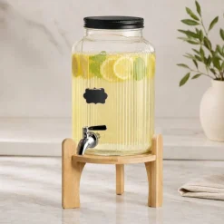 Soporte de bambú para jarra dispensadora - Lacor