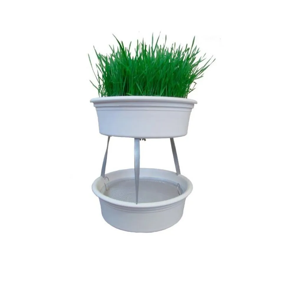 Soporte para apilar germinadores de hierba de trigo
