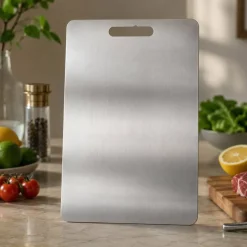 Tabla de cortar de acero inoxidable, grande - Brandani