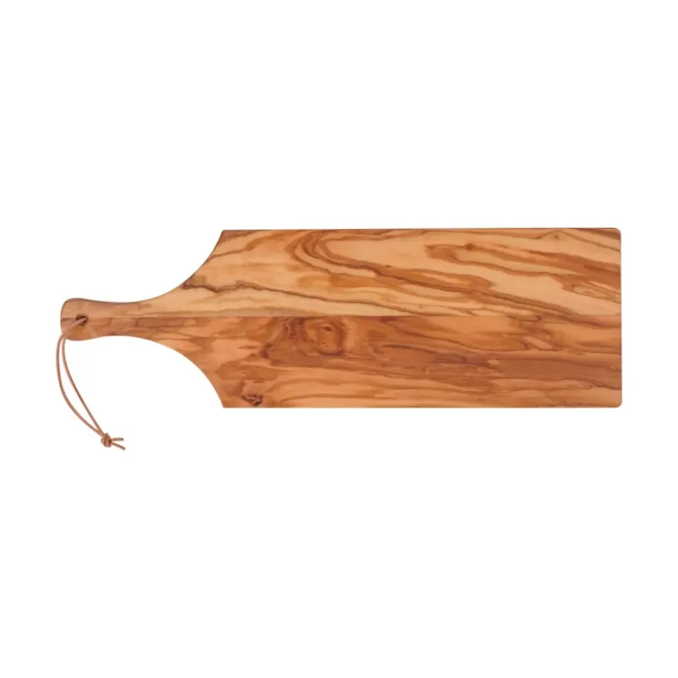 Tabla de cortar de madera de olivo con mango - Redecker
