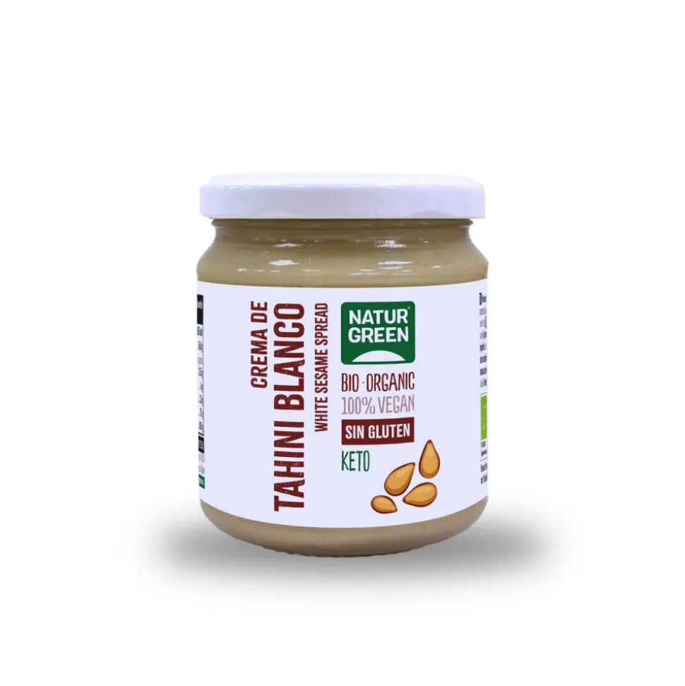 Tahini blanco ecológico sin gluten, 300 g - Naturgreen