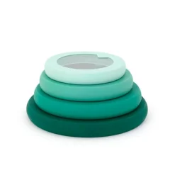 Tapa ajustable de silicona y vidrio, verde - Food Huggers