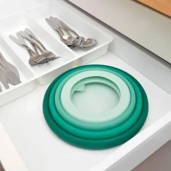 Tapa ajustable de silicona y vidrio, blanca - Food Huggers