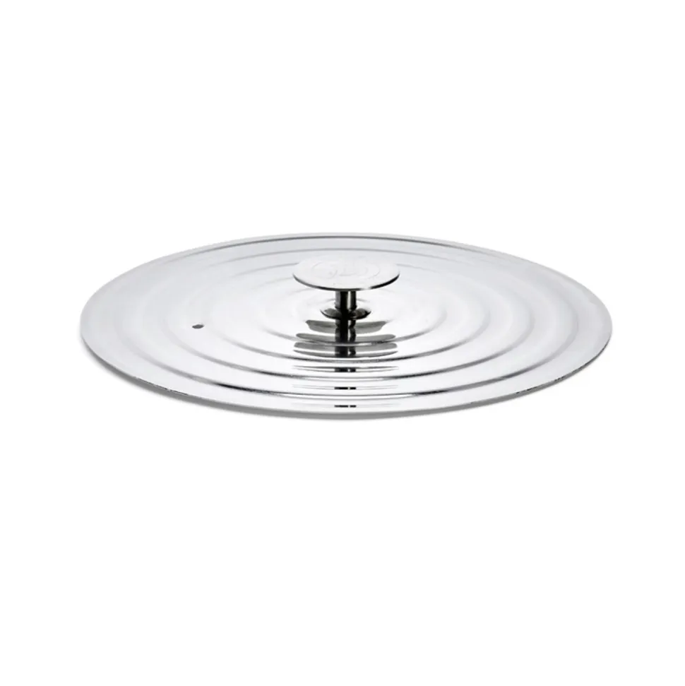 Tapa de acero inoxidable con salida de vapor para 26, 28 cm - De Buyer