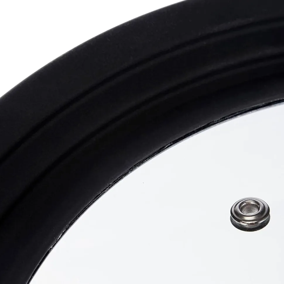 Tapa de cristal con bordes de silicona y salida de vapor para 18, 20, 22 cm – Ibili