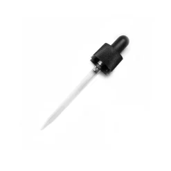 Tapón con pipeta gotero para frasco de cristal ámbar de 100 ml