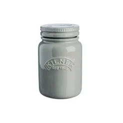 Tarro de cerámica gres gris, 600 ml - Kilner