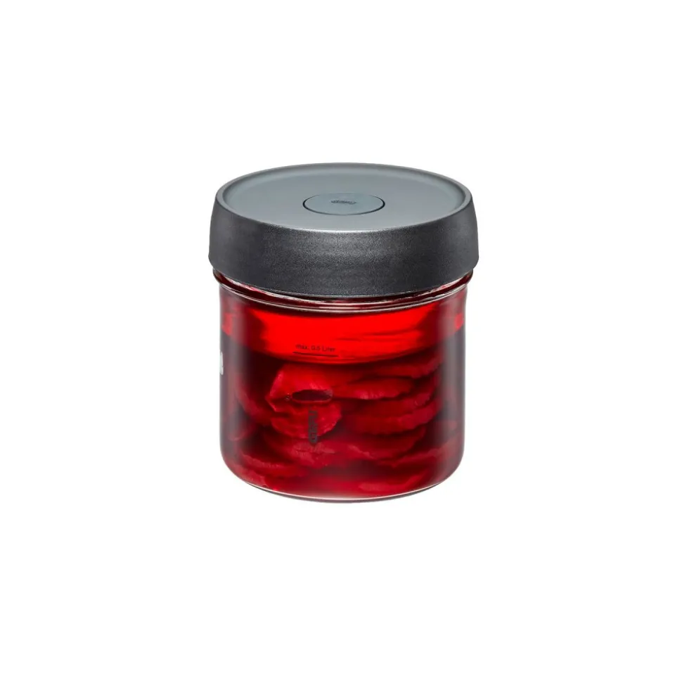 Tarro de fermentación de cristal 500 ml + tapa y pesa de cristal - Gefu