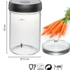 Tarro de fermentación de cristal 1000 ml + tapa y pesa de cristal - Gefu