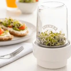 Tarro de germinar con soporte de cerámica - Kilner