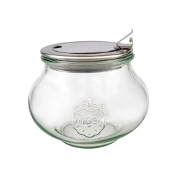 Tarro de vidrio Deco con tapa abatible Weck - 1,06 l
