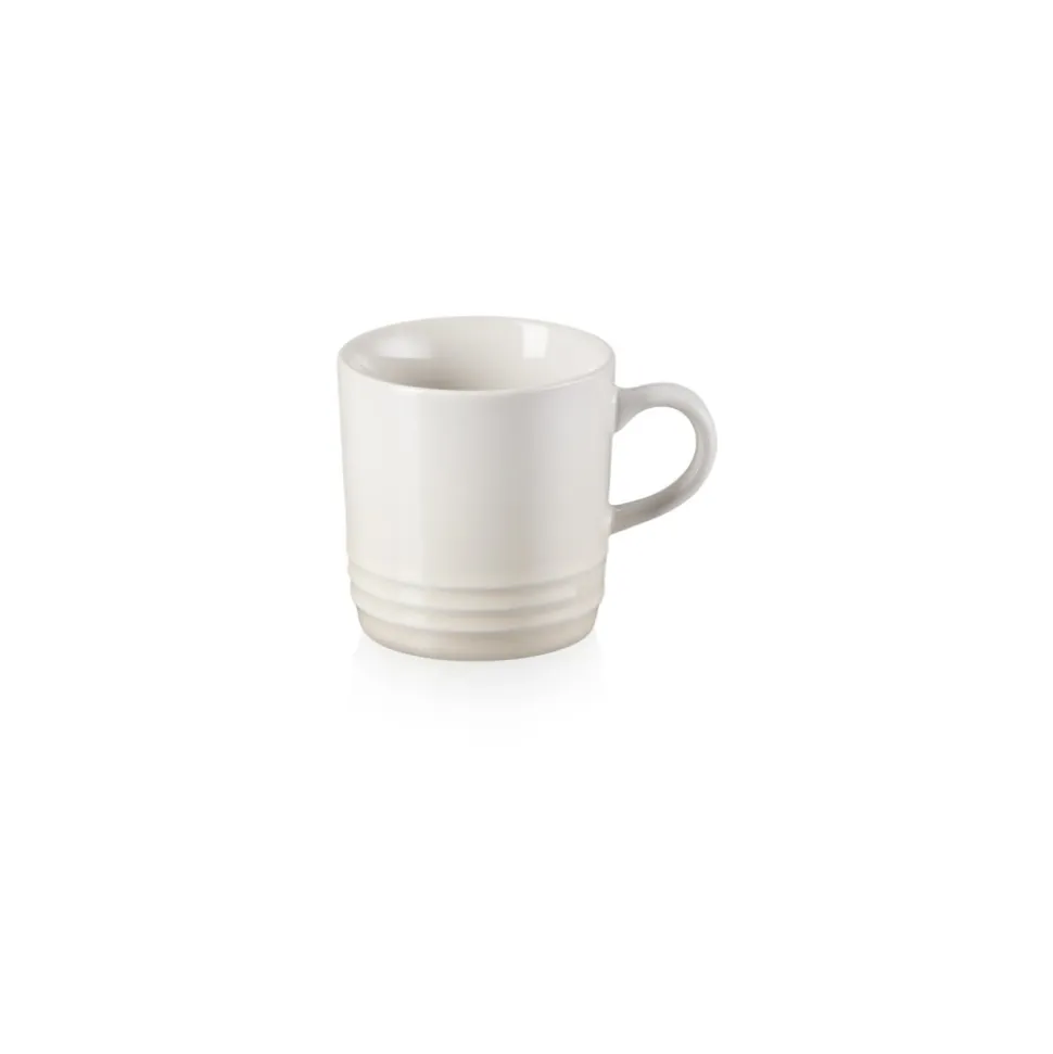 Taza de cerámica gres esmaltada 200 ml, color merengue - Le Creuset