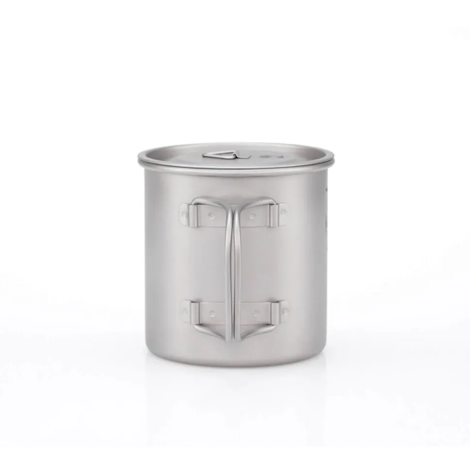 Taza de titanio con asa plegable y tapa 550 ml - Keith