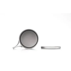 Taza de titanio con doble pared, asa plegable y tapa 220 ml - Keith