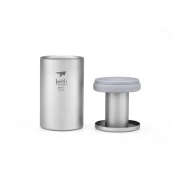 Taza de titanio con infusor 450 ml - Keith