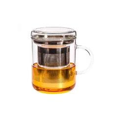Taza de té Zyclo con filtro de acero inoxidable, 300 ml - Trendglas