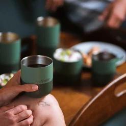 Taza térmica acero inoxidable Rise 399 ml, verde - Klean Kanteen