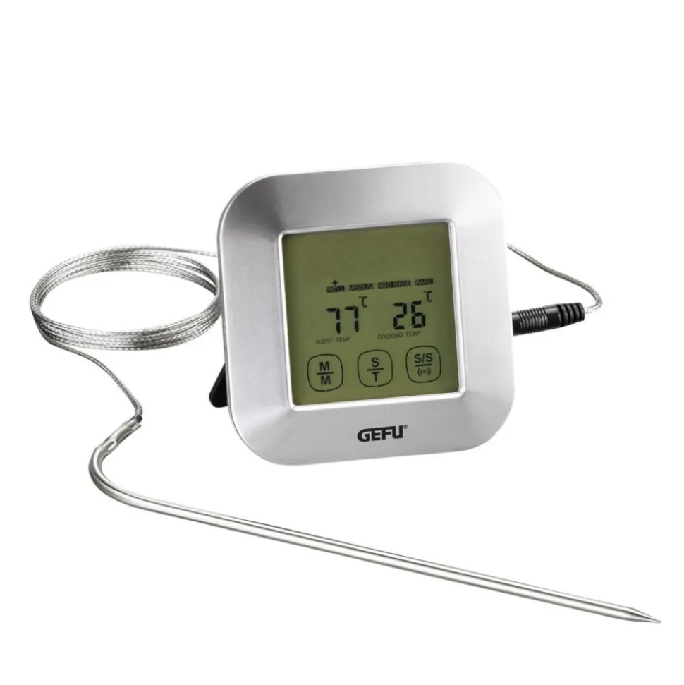 Termómetro digital de cocina, con sonda y cable - Punto