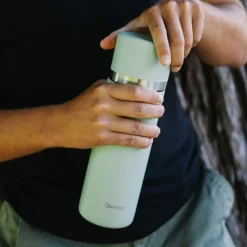 Termo de acero inoxidable, 750 ml, verde - Qwetch