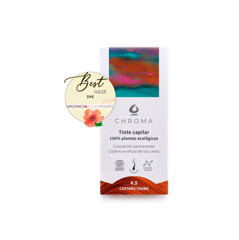 Tinte ecológico castaño caoba 4.5 - Chroma