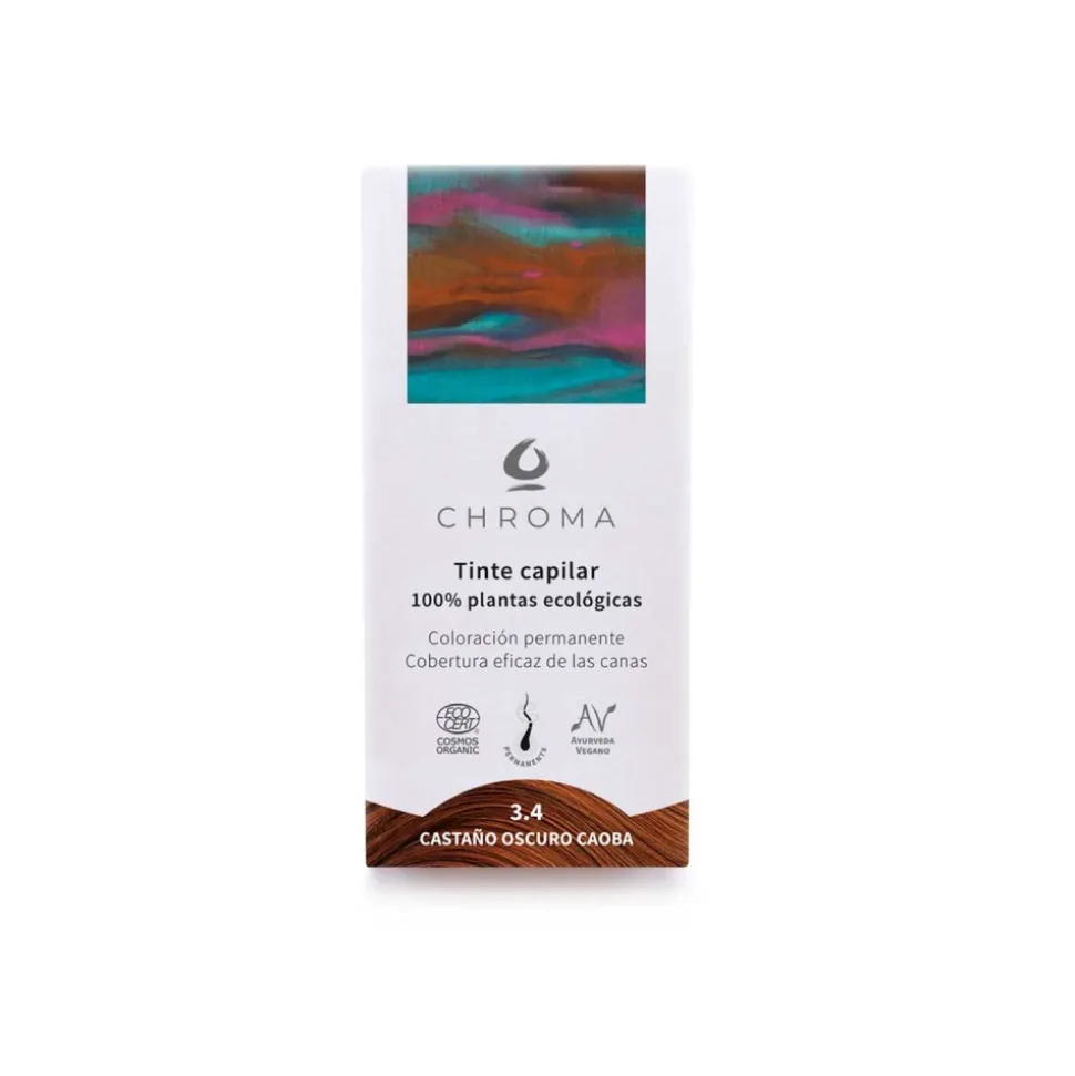 Tinte ecológico castaño oscuro caoba 3.4 - Chroma
